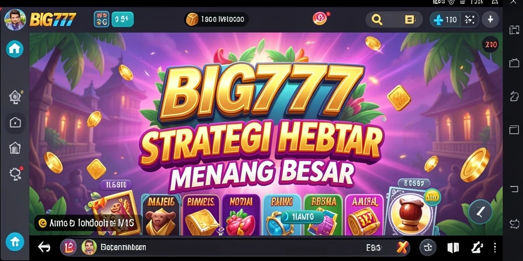 Screenshot utama BIG777 menampilkan gameplay strategi yang mendebarkan.