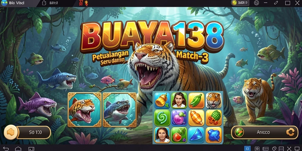 Gameplay seru di BUAYA138 saat mencocokkan objek warna-warni.