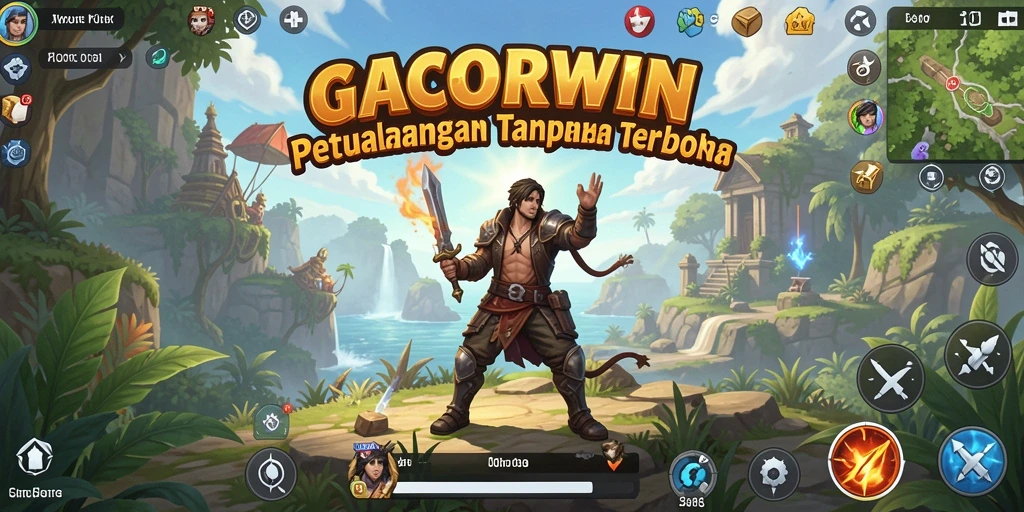Tampilan gameplay GACORWIN yang menakjubkan dalam dunia terbuka.