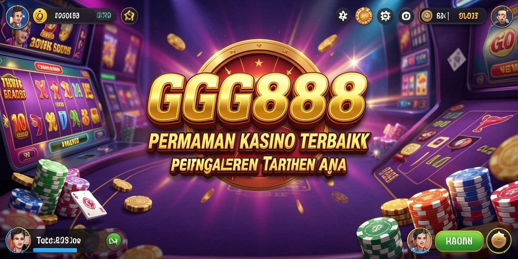 Tampilan gameplay GGG888 yang seru dengan suasana kasino.
