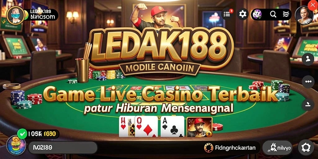 Tampilan gameplay Live Casino yang menegangkan dan interaktif.