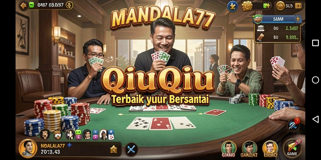 Gameplay seru dalam MANDALA77 QiuQiu.