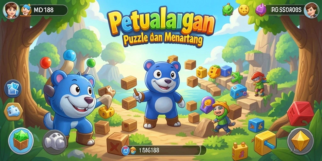 Tampilan gameplay MDG188 yang seru dan penuh warna.