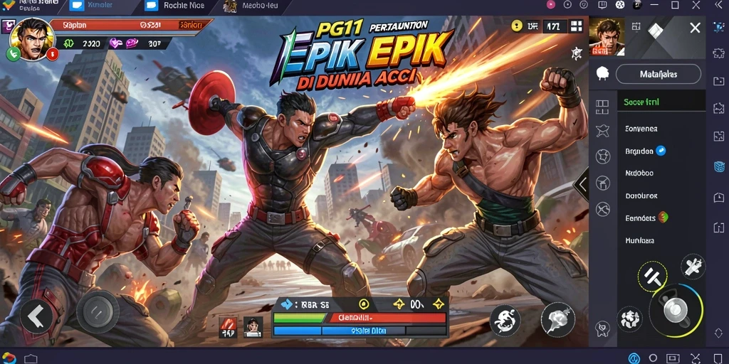 Tampilan penuh aksi dari gameplay PG11 yang mendebarkan.