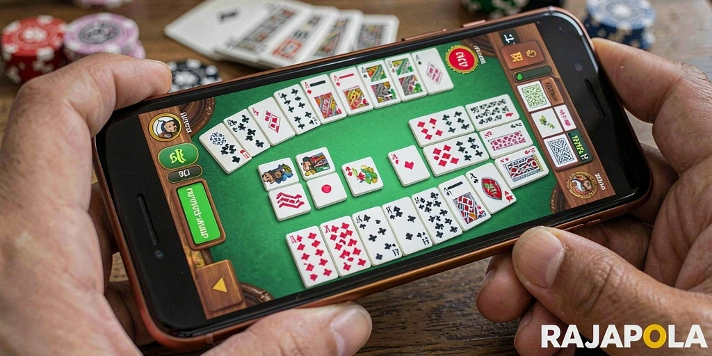 Tampilan gameplay seru RAJAPOLA dengan pemain bersaing.