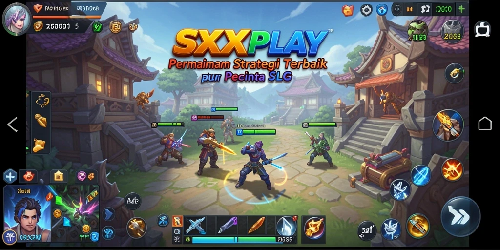 Tampilan gameplay strategis SXXPLAY yang menarik dan dinamis.