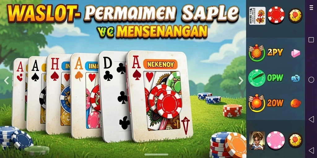 Tampilan gameplay menarik dari permainan Gaple WASLOT.