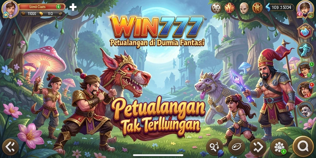 Tampilan gameplay seru dengan aksi petualangan menegangkan.